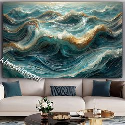 تابلو دریا و امواج /سه بعدی و خاص/ دنیای آرامش و زیبایی دریا _ کد o14