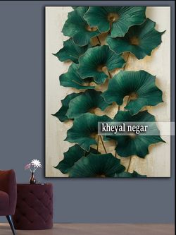 تابلو زیبای گل‌های زینتی با طراحی هنری _ کدO24