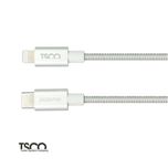 کابل دیتا تبدیل USB-C به لایتنینگ تسکو مدل TC PD 200 طول 1.5 متر با گارانتی شرکتی