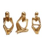 مجسمه سنگی مدل تندیس تفکر بسته 3 عددی