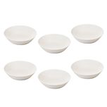 بشقاب خورش خوری زی مدل فرم اس 19 سفید درجه 3 بسته شش عددی	