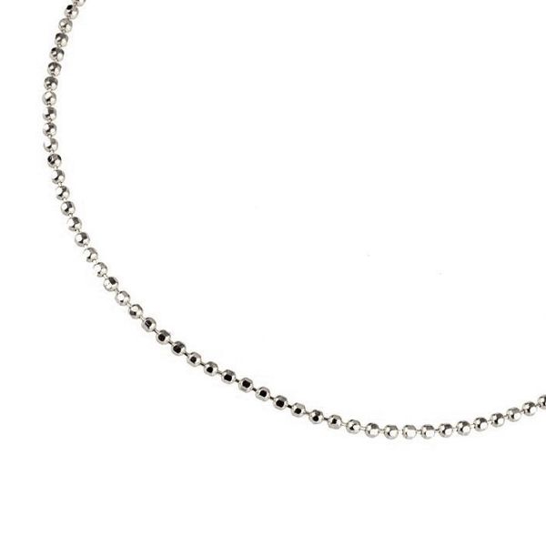 زنجیر نقره مردانه گالری ظهیرالدینی مدل ساچمه ای کد CHM-47