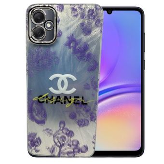 کاور طرح گل بنفش مناسب برای گوشی موبایل سامسونگ Galaxy A05