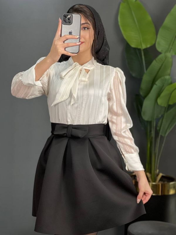شومیز کریشه آستردار کد 1561