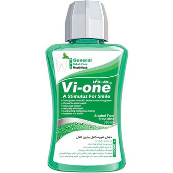 دهان شویه بدون الکل وی وان مدل General Fresh Mint حجم 330 میلی لیتر