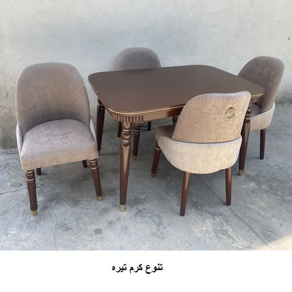 میز و صندلی ناهارخوری 4 نفره گالری چوب آشنایی مدل 867