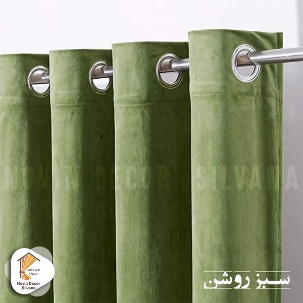 پرده نوین دکور سیلوانا مدل مخمل کالیفرنیا 180 سایز 180 × 140 سانتی متر 