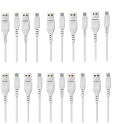 کابل تبدیل USB به microUSB اندروید دنمن مدل D01V طول 1 متر بسته 10 عددی