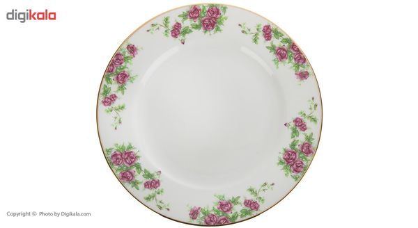 سرویس غذاخوری 102 پارچه چینی زرین ایران سری ایتالیا اف مدل Bidgol درجه عالی