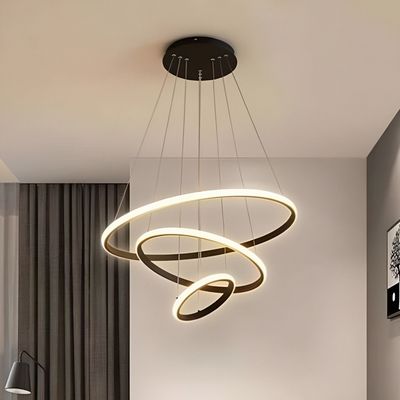 لوستر آویز شاهان تک مدل three circles2