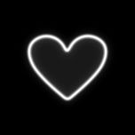 چراغ دیواری مدل تابلو نئون فلکسی طرح قلب