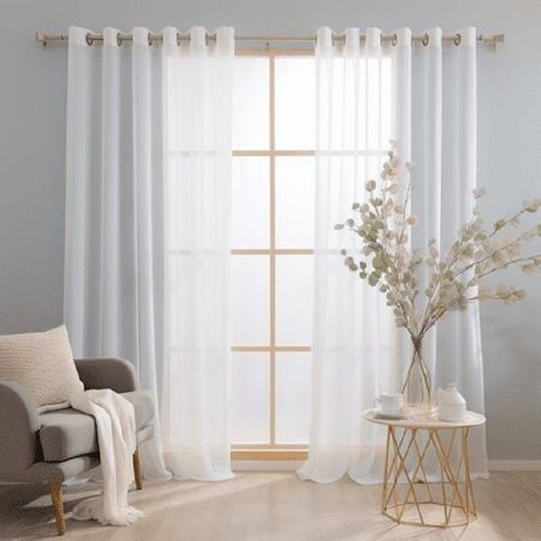 پرده تیکو دکو مدل حریر کلاسیک شش چین سایز 225x270 سانتیمتر