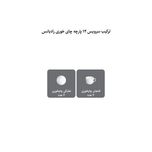 ست فنجان و نعلبکی 12 پارچه 6 نفره چینی زرین ایران مدل چای خوری رادیانس 8 زرین درجه عالی*829