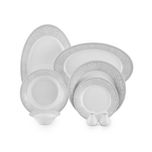 سرویس چینی 35 پارچه غذاخوری چینی زرین ایران طرح شهرزاد مدل ورونا درجه عالی