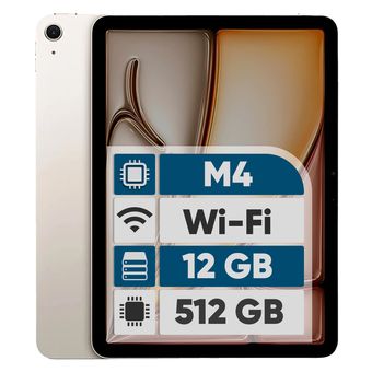 تبلت 13 اینچ اپل مدل iPad Air 2026 M4 Wi-Fi ظرفیت 512 گیگابایت و رم 12 گیگابایت، رزولوشن دوربین اصلی 12 مگاپیکسل، پشتیبانی از قل