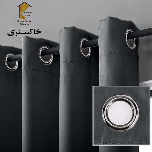 پرده نوین دکور سیلوانا مدل کتان کد 180 1 سایز 180 × 140 سانتی متر