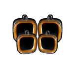 چراغ راهنما بغل موتور سیکلت مدل نئونی O4 مجموعه 4 عددی