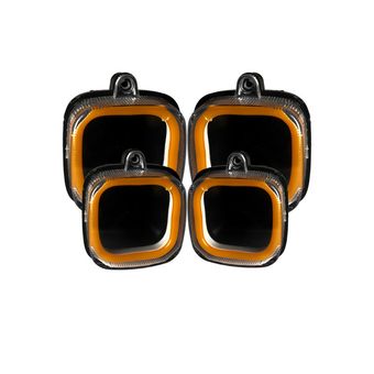 چراغ راهنما بغل موتور سیکلت مدل نئونی O4 مجموعه 4 عددی