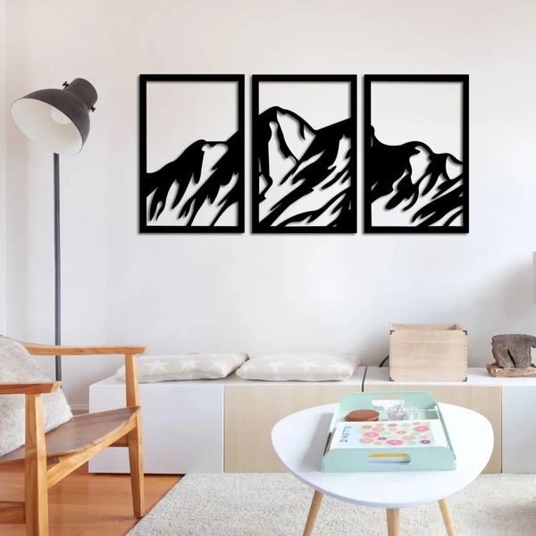 دیوارکوب مدل چوبی کد T57-2 مجموعه دو عددی