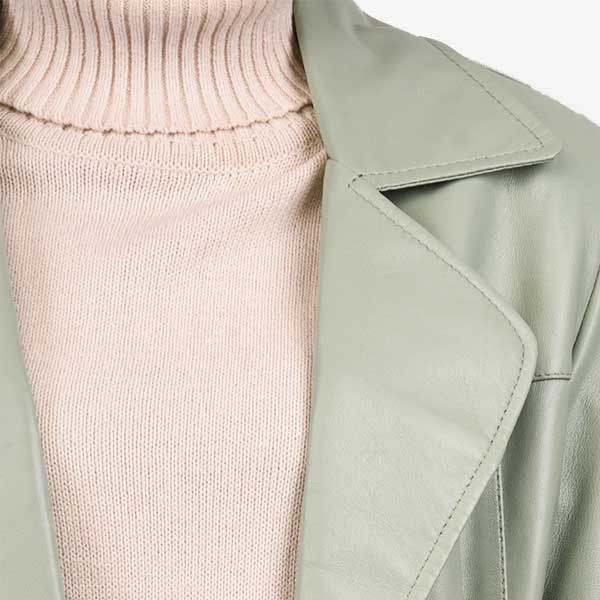 کت چرم زنانه چرم مشهد مدل B0476