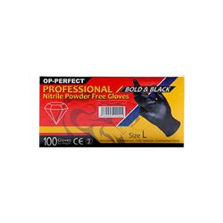 دستکش طبی اوپی پرفکت Bold & Black بسته 100 عددی