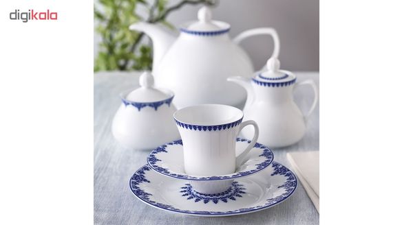 سرویس غذاخوری 108 پارچه چینی زرین ایران مدل شهرزاد سمرقند درجه یک