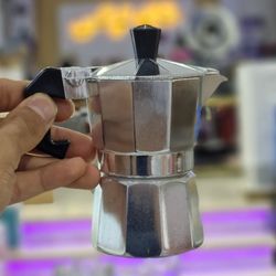 قهوه ساز یک نفره استیل موکاپات قهوه جوش یک نفره