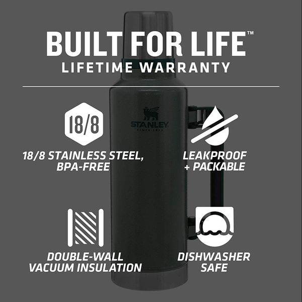 فلاسک استنلی مدل  STANLEY LEGENDARY CLASSIC BOTTLE گنجایش 1.9 لیتر