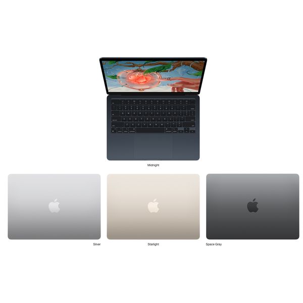 لپ تاپ 13.6 اینچی اپل مدل MacBook Air 2022-M2-8GB RAM-256GB SSD