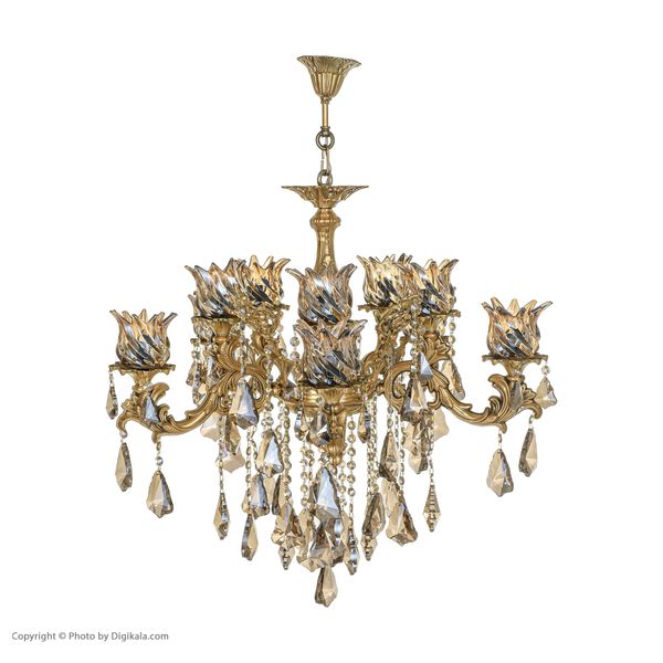 لوستر 10 شعله شاهان تک کد B/8014