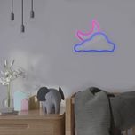چراغ دیواری نئون دیزاین طرح Cloud-Vs-Moon_MLC*284
