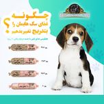 سوسیس سگ بالغ ابیش مدل مخلوط گوشت و مرغ وزن 1 کیلوگرم