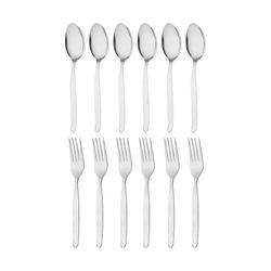 سرویس قاشق و چنگال 12 پارچه صنایع استیل ایران مدل ویولا