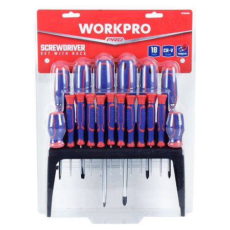 پیچ گوشتی ورک پرو مدل WP200506 بسته 18 عددی