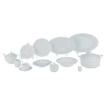 سرویس غذاخوری 102 پارچه 12 نفره چینی زرین ایران مدل رادیانس سفید درجه عالی