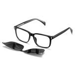 فریم عینک طبی مدل CG7201C01P109 Polarized Double Switch به همراه کاور آفتابی