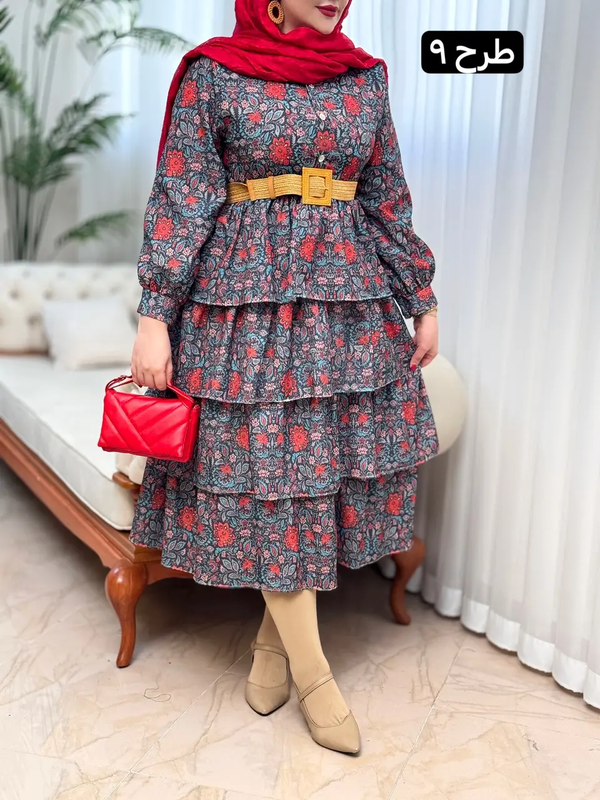 پیراهن ینزی طبقه ای  3158