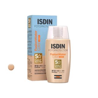 کرم ضد آفتاب رنگی ایزدین مدل فوتو پروتکتور رنگ لایت SPF 50 مدل FCL مناسب انواع پوست حجم 50 میلیلیتر