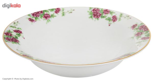 سرویس غذاخوری 102 پارچه چینی زرین ایران سری ایتالیا اف مدل Bidgol درجه یک