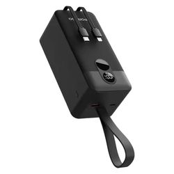 پاوربانک پرودو مدل Integrated Cables ظرفیت 50000 میلی آمپر