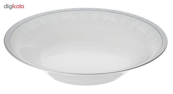 سرویس غذاخوری 35 پارچه چینی زرین ایران سری شهرزاد مدل وایت رز درجه یک