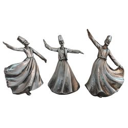 مجسمه دنیا دکوری مدل رقص سماع کد 1 مجموعه 3 عددی
