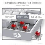 Keyoard Gaming REDRAGON K617 FIZZ Gray - White