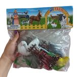 فیگور مدل مرغ و خروس مجموعه 20 عددی