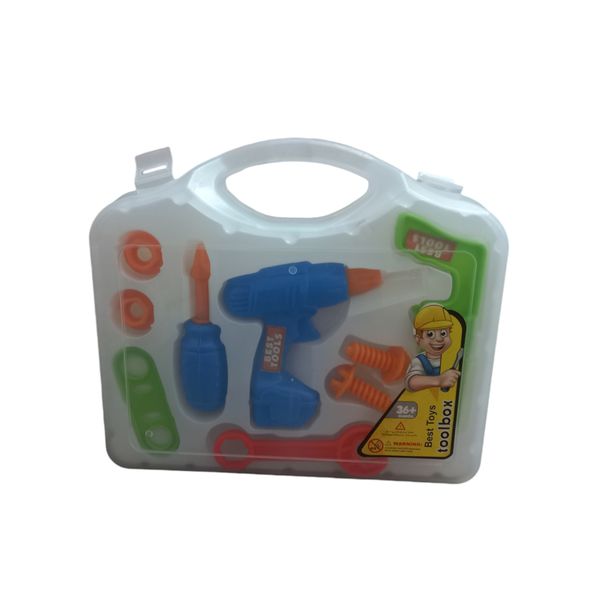 ست اسباب بازی ابزار مدل دو رو مجموعه 15 عددی