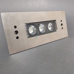 چراغ توکار استخری مستطیل استیل فول کالر برند لدمن(9TMLF)