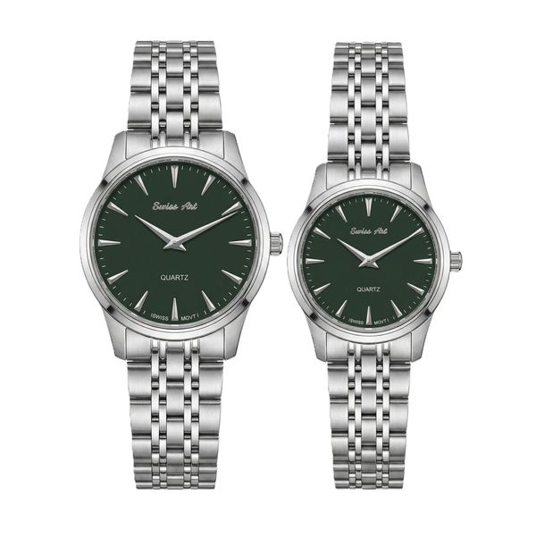 ست ساعت مچی عقربهای کوارتز زنانه و مردانه سوئیس آرت مدل ANT172-173ST0001