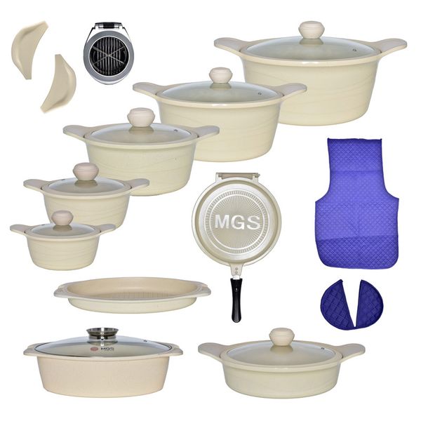 سرویس پخت وپز 23 پارچه ام جی اس مدل کره ای D