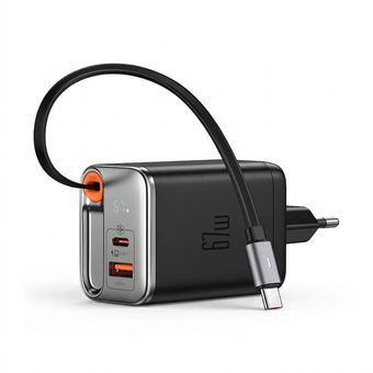 شارژر دیواری 67 وات مک دودو مدل CH-4100 به همراه کابل متصل به بدنه USB-C