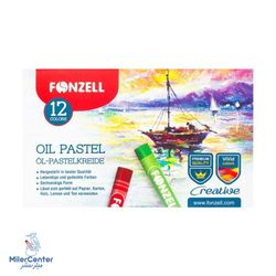 پاستل روغنی 12 رنگ فونزل (FONZELL)